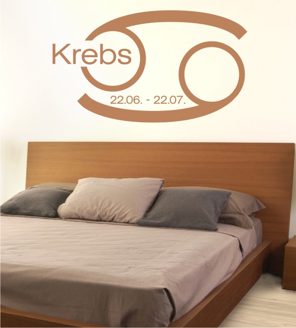 Sternzeichen Krebs als Wandtattoo