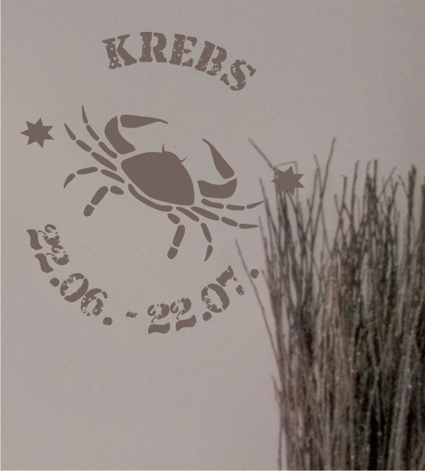 Motiv Krebs als Wandtattoo