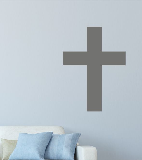 religiöses Kreuz als Wandtattoo