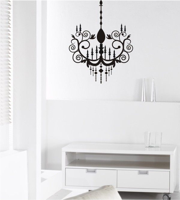 Kronleuchter als Wandtattoo