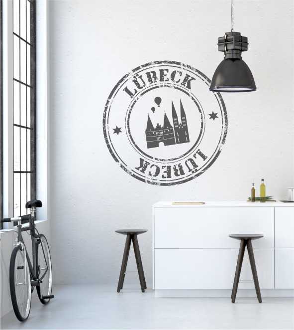 Stempel von Lübeck als Wandtattoo