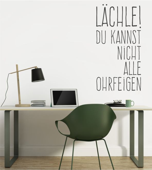 Lächle... als Wandtattoo