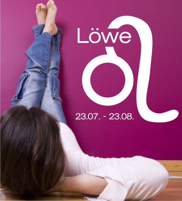 Sternzeichen Löwe als Wandtattoo