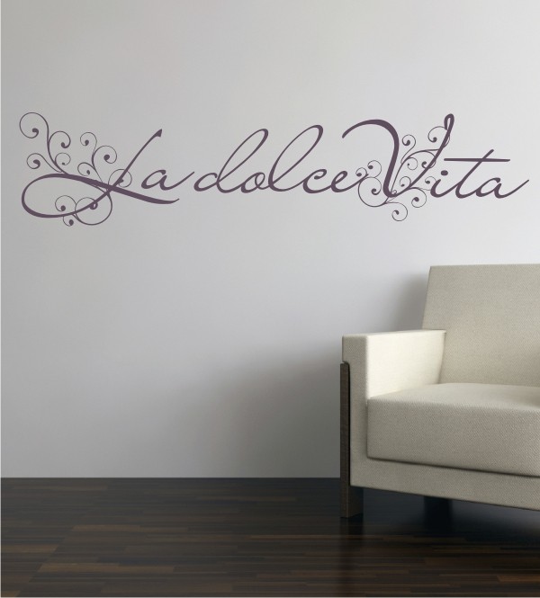 La dolce Vita als Wandtattoo