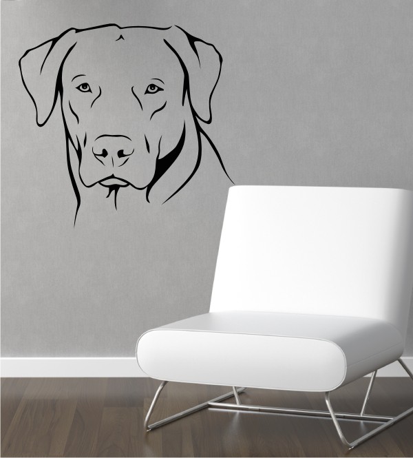 Labrador als Wandtattoo