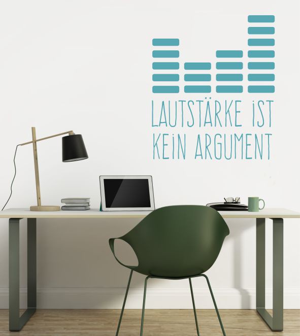 Lautstärke als Wandtattoo 