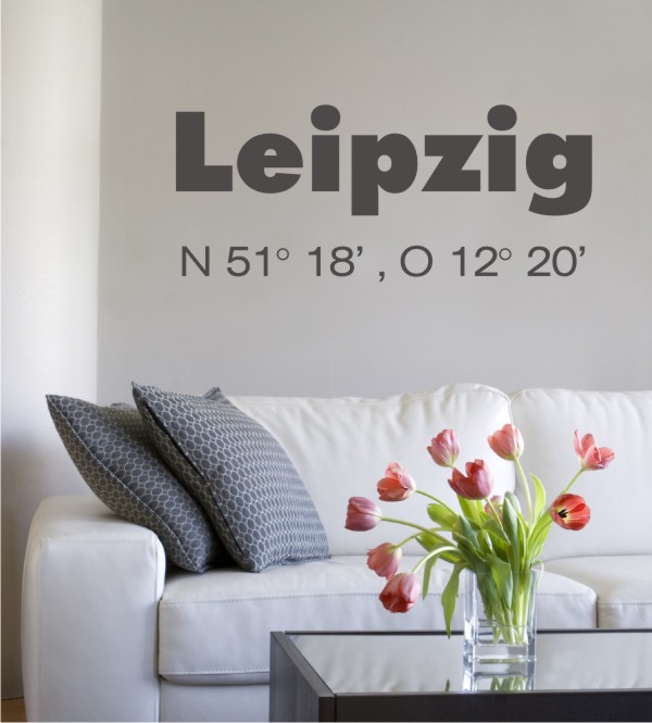 Leipzig als Wandtattoo