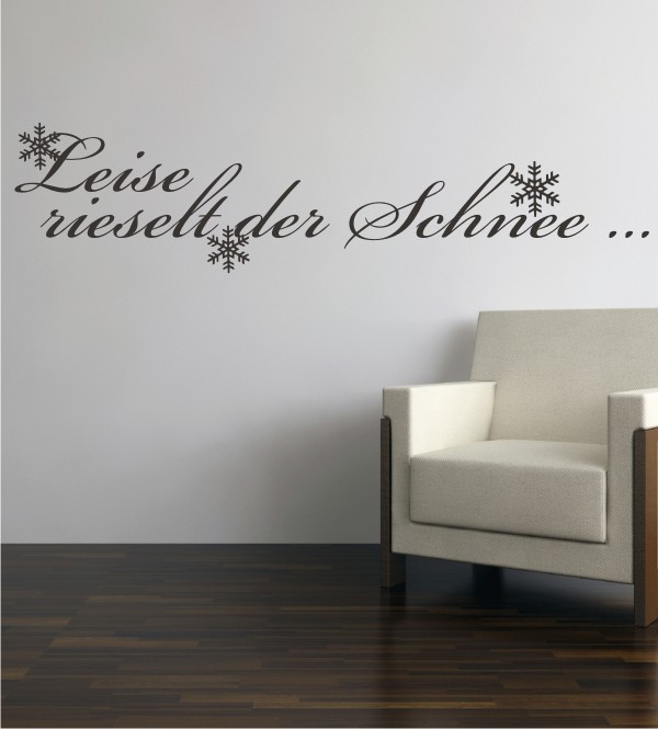 Leise rieselt der Schnee als Wandtattoo