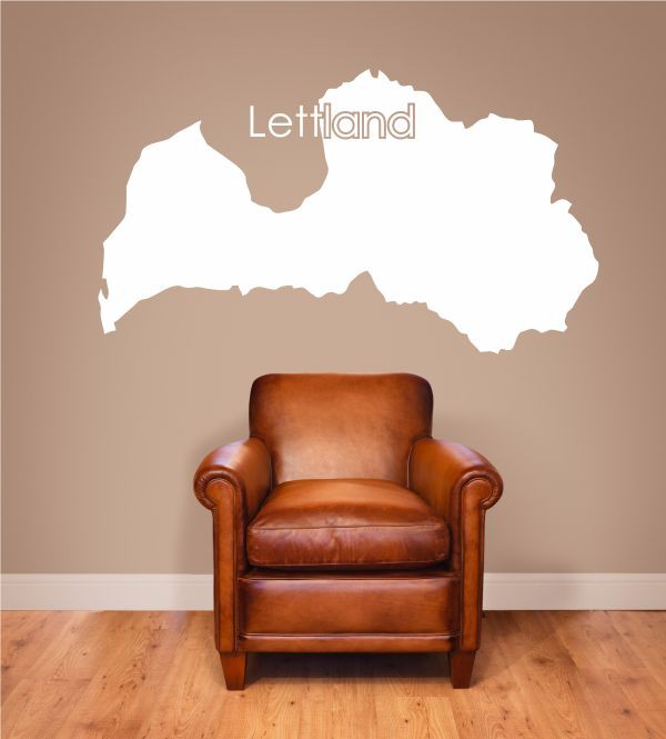 Lettland als Wandtattoo