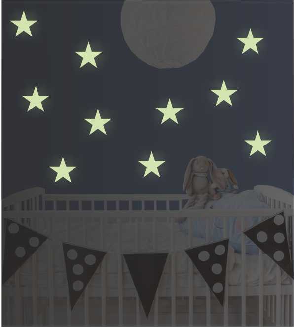 Leuchtset Sterne leuchtend