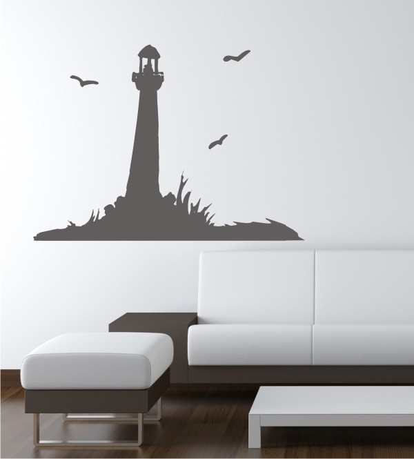 Leuchtturm als Wandtattoo