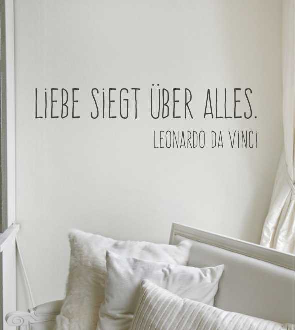 Liebe siegt über... als Wandtattoo