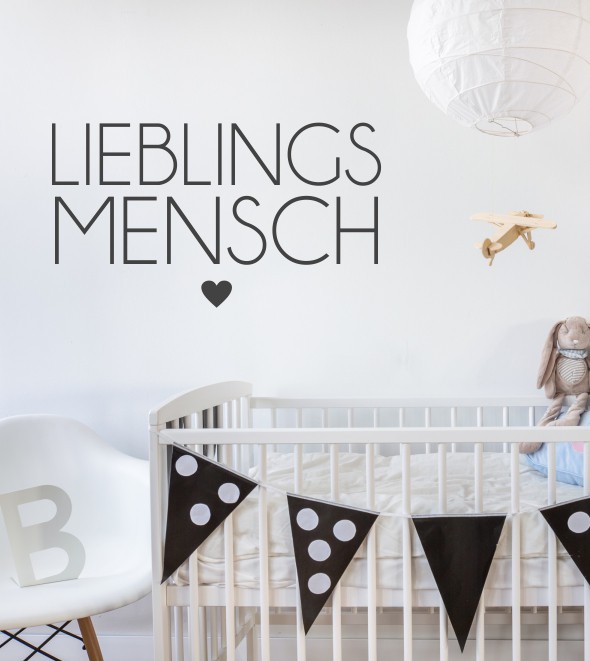 Lieblingsmensch als Wandtattoo