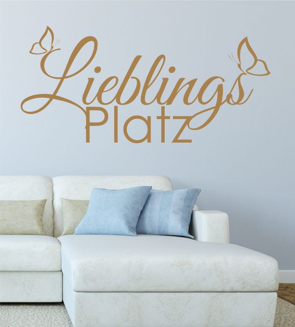 Lieblings Platz als Wandtattoo
