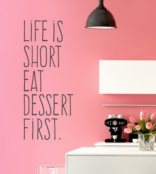 Life is short... als Wandtattoo