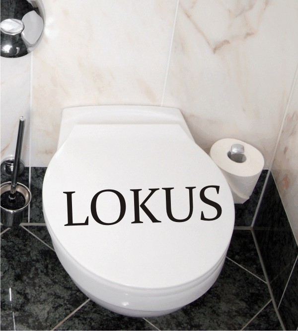 Lokus als Wandtattoo