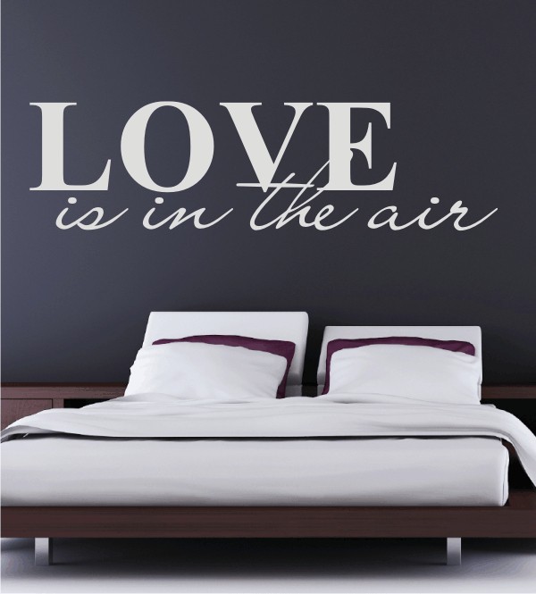 Love is in the air als Wandtattoo