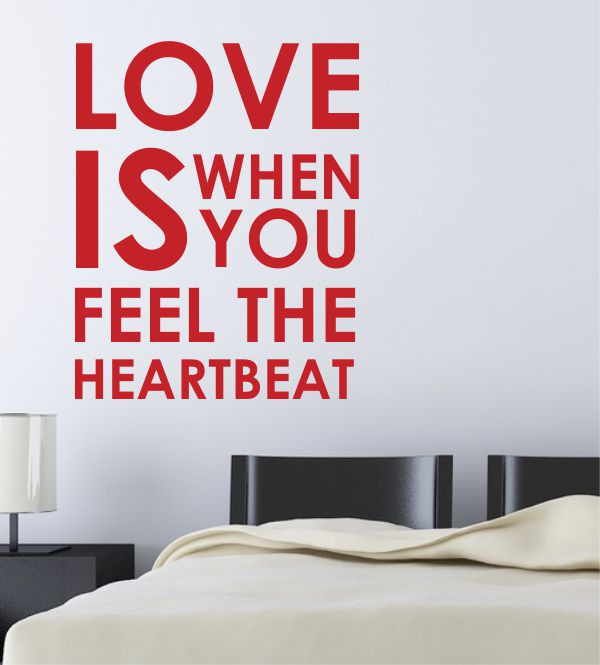 Love is when... als Wandtattoo