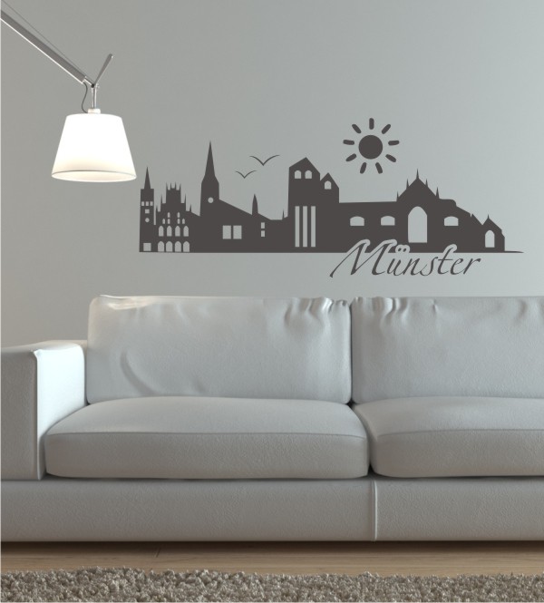Münster Skyline als Wandtattoo