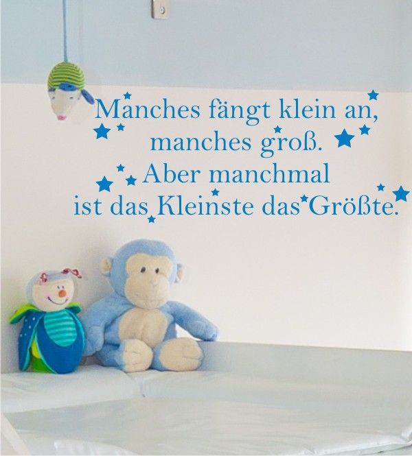 Manches fängt... als Wandtattoo