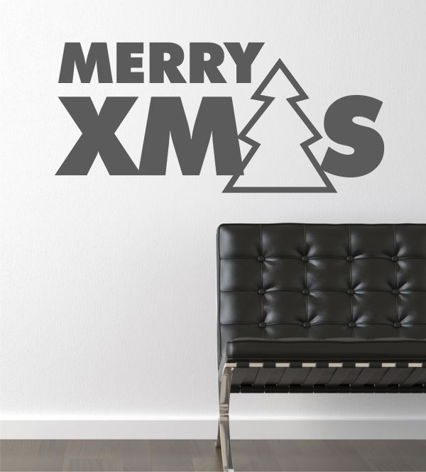 Merry XMAS als Wandtattoo