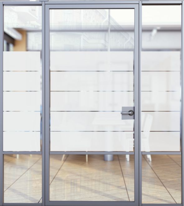 Milchglasfolie Breite Streifen