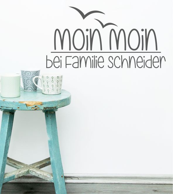 Moin Moin als Wandtattoo