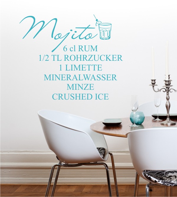 Mojito als Wandtattoo