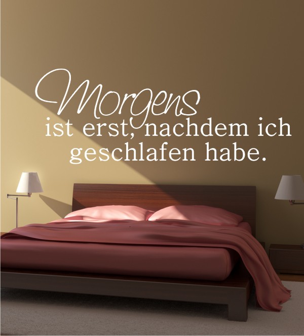 Morgens ... als Wandtattoo