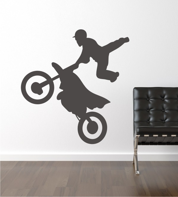 Motocross als Wandtattoo