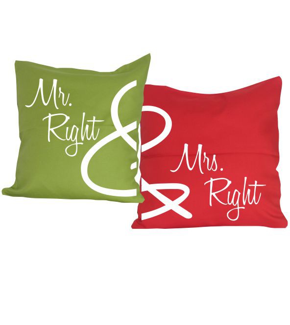 Kissen Set Mr. & Mrs. Right