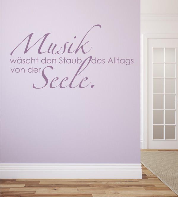Musik wäscht den... als Wandtattoo