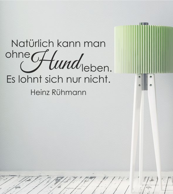 Natürlich kann man... als Wandtattoo