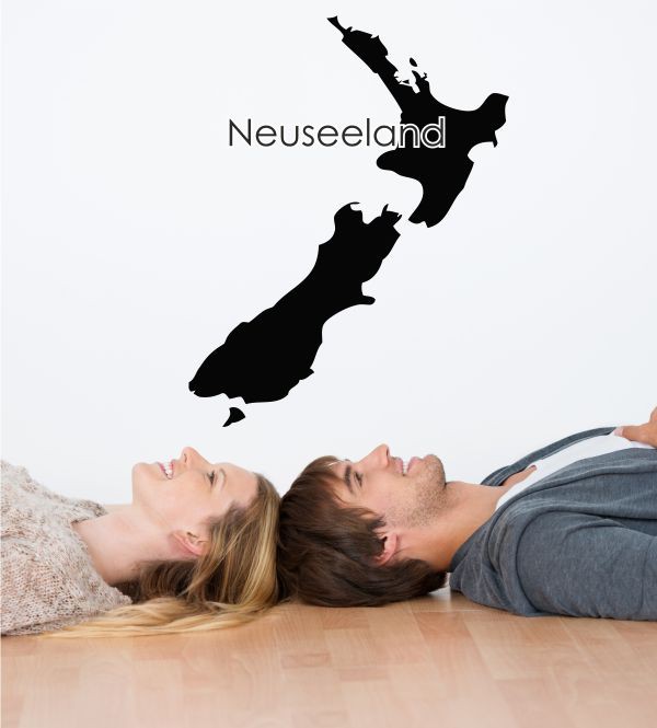 Neuseeland als Wandtattoo