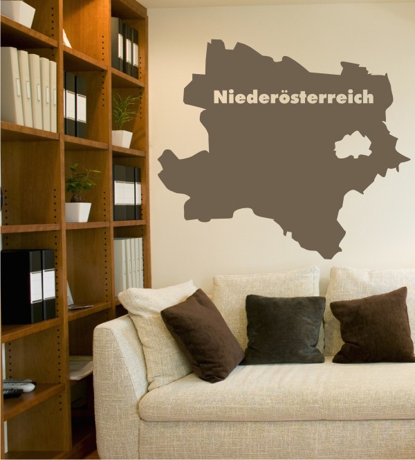 Umriss Niederösterreich als Wandtattoo