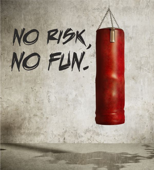 no risk, no fun als Wandtattoo