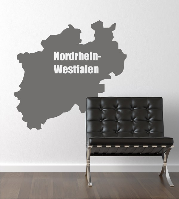 Nordrhein-Westfalen als Wandtattoo 
