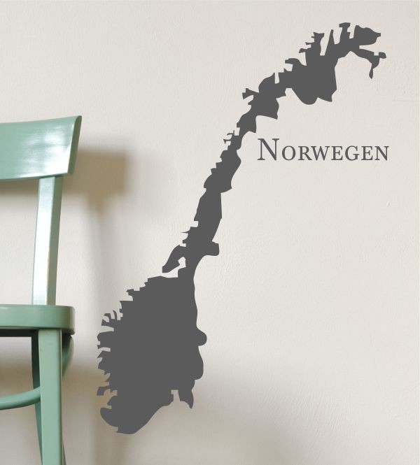 Norwegen als Wandtattoo