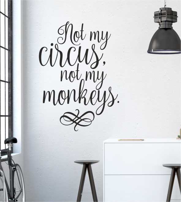 Not my monkeys... als Wandtattoo