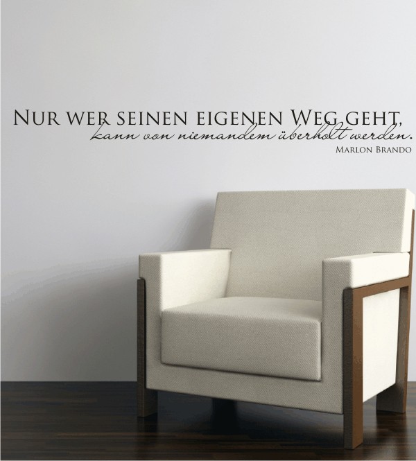 Nur wer... als Wandtattoo