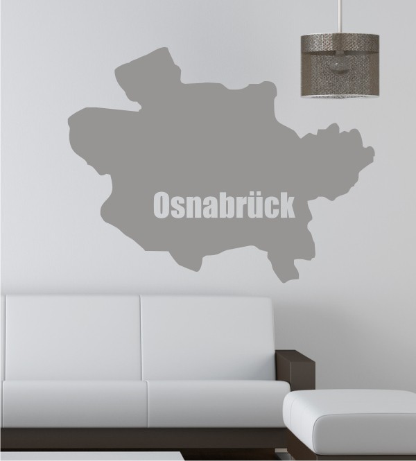 Umriss von Osnabrück als Wandtattoo 