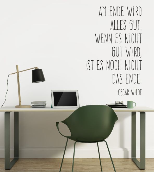 Am Ende wird alles gut als Wandtattoo 
