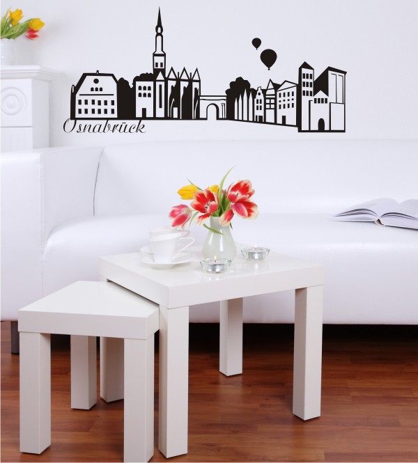 Skyline von Osnabrück als Wandtattoo
