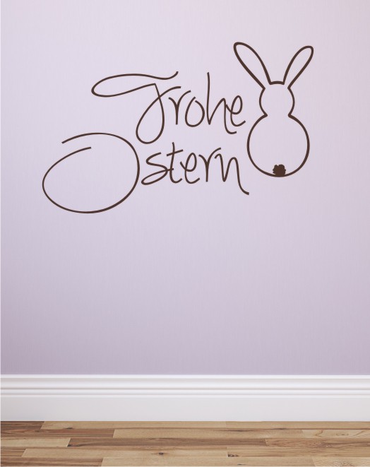 Frohe Ostern 2 als Wandtattoo