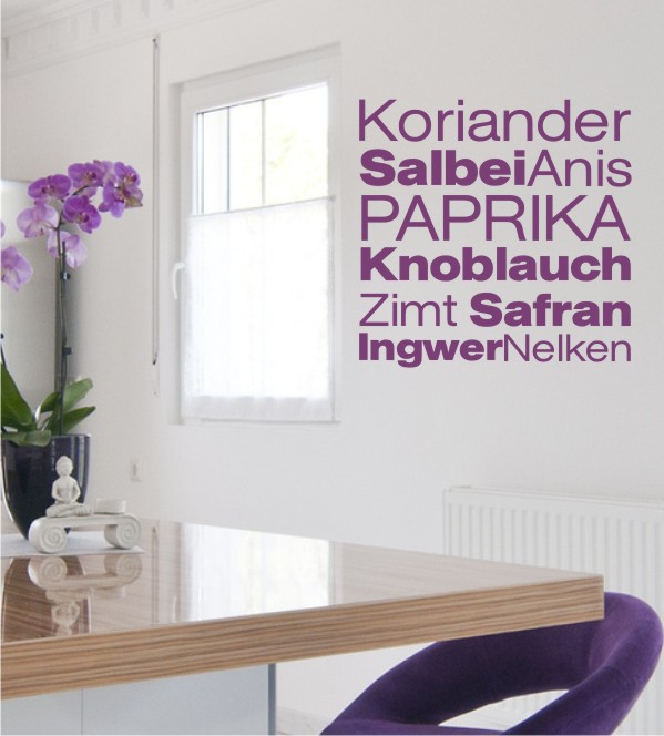 Gewürze 2 als Wandtattoo