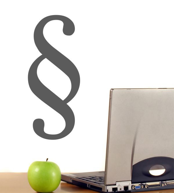 Paragraph als Wandtattoo