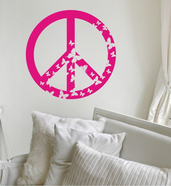 Peace Zeichen als Wandtattoo