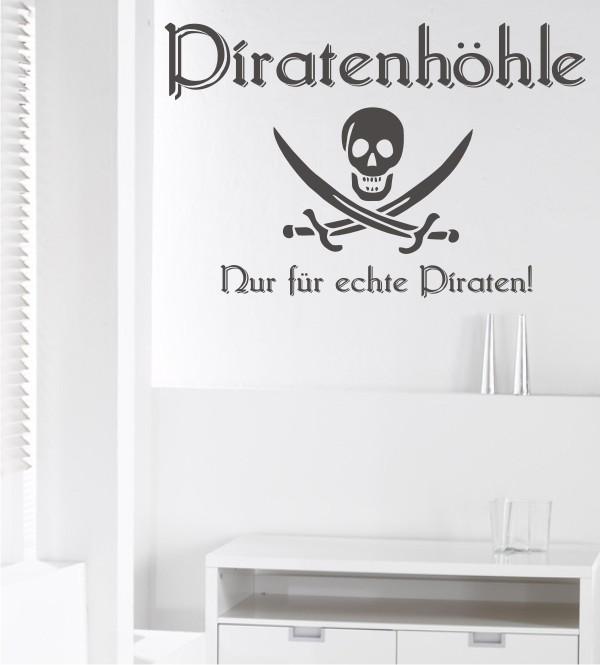 Piratenhöhle als Wandtattoo