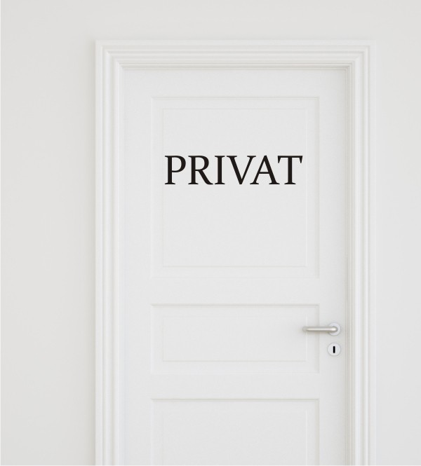 Privat als Wandtattoo