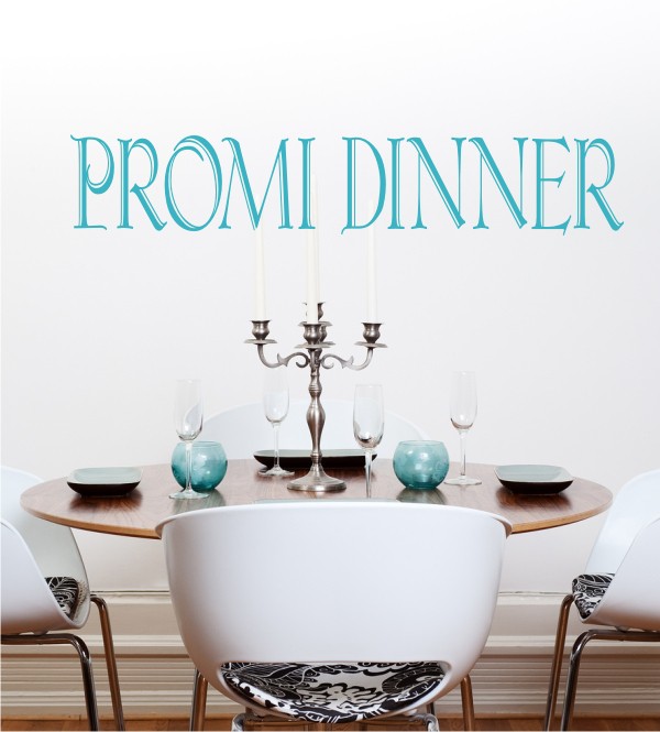 Promi Dinner als Wandtattoo